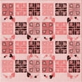 thumbnail image 1 of Ahgly Company Machine Washable Indoor Square Transitional Deep Rose Pink Area Rugs, 4' Square, 1 of 7