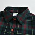 thumbnail image 5 of Ruyang Boys Flannel Plaid Shirts Casual Long Sleeve Roll Up Button Down Tee Shirt Tops with Pockets Spring Fall Clothes, 5 of 7