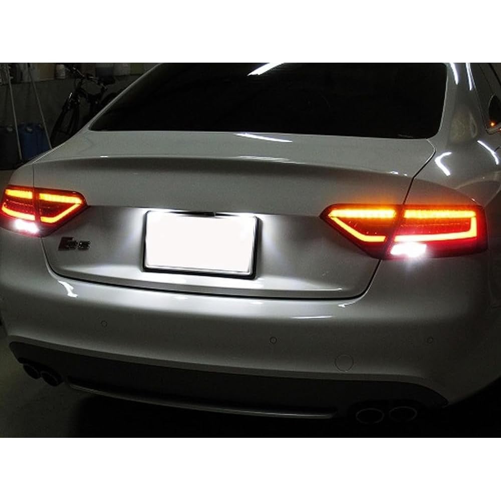 Xenon White 3W Full LED License Plate Light Kit For Volkswagen: Jetta Passat Touareg, For Audi: A1 A6 A7 Q5 TT w/ Canbus Error Free Decoders