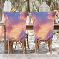 thumbnail image 5 of Decorative Chair Back Cover One Size x6 Chair Cover Dining Chair Slipcovers Chair Back Decoration Festival Chair Decoration Pink Cloud, 5 of 6