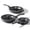 Black Sesame, variant on PRICUSIS 8PCS CeramicNonstick Frying Pans Set with Lid (8+10+12 in), Induction Compatible & Dishwasher Safe, Full Coating