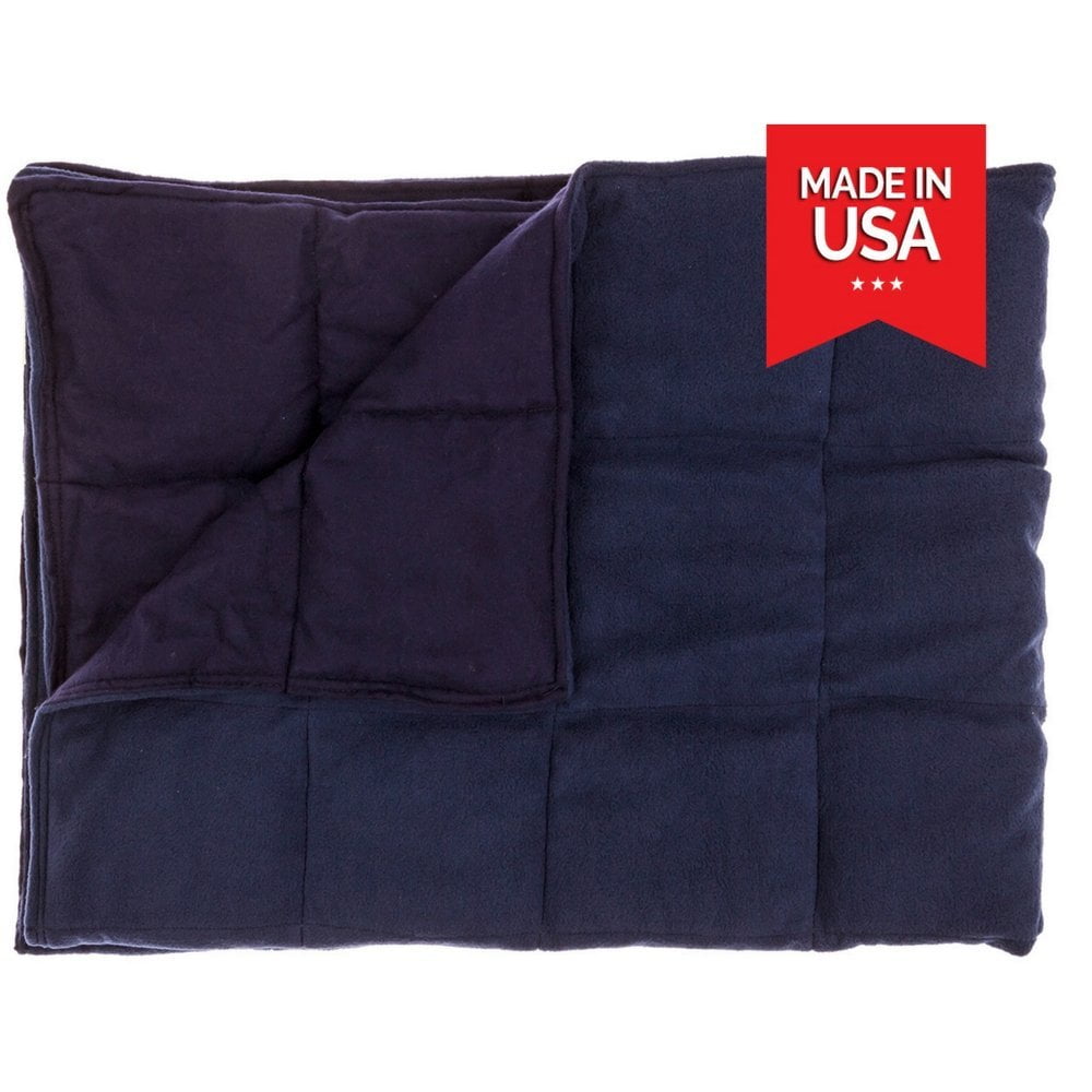 Premium Kids Weighted Blanket by InYard 10 lbs Navy Blue