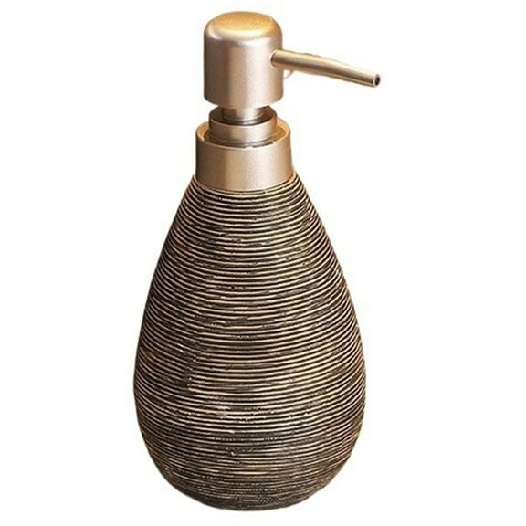 Ceramic Lotion Bottle Bathroom Refillable Brushed Nickel Soap Dispenser with Silver Pump