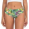 thumbnail image 1 of Balery Watercolor Blooming Cactus Ropa Interior de Algodón para Mujer con Dibujo – Braguitas Cómodas y Elásticas, Estilo Clásico-4X-Large, 1 of 6