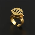 thumbnail image 2 of Bague Monogramme Bague d'Amitié Ouvrable, 2 of 7