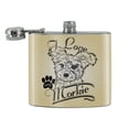 thumbnail image 2 of I Love My Morkie Morkshire Terrier Stainless Steel 5oz Hip Drink Kidney Flask, 2 of 3