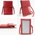 thumbnail image 3 of Bolso bandolera de hombro para mujer con pantalla táctil de PU para teléfono móvil, 3 of 5