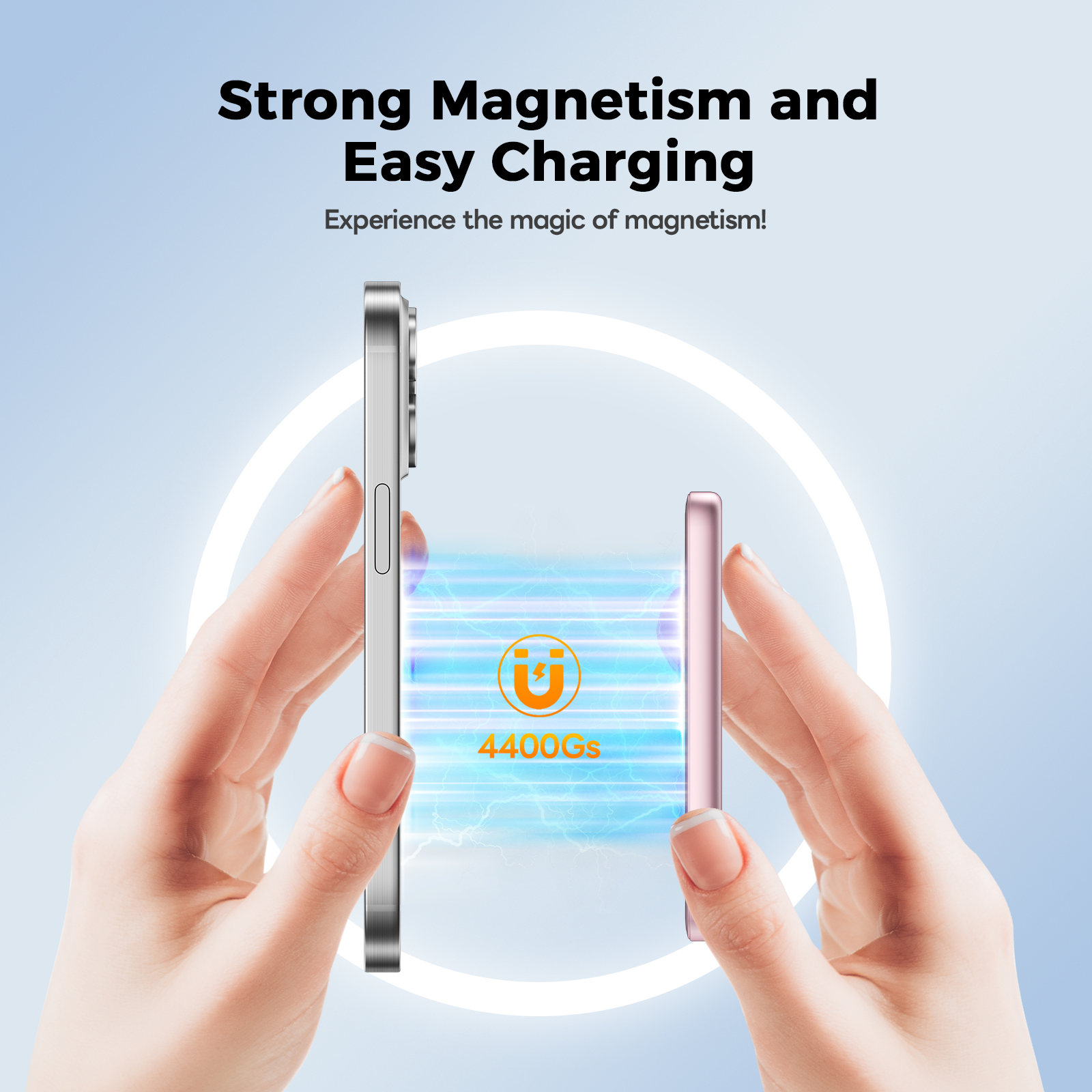0.3" Ultra Slim MagSafe Portable Charger iPhone, 5000mAh Magnetic Wireless Portable Charger with Fast Charging, Slim MagSafe Battery Pack for iPhone 16 Pro Max/16 Pro/16/15/14/13/12, Pink