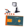 thumbnail image 2 of Juego de mesa de juego de baloncesto de escritorio, creatividad, fiesta, mesa de arcade clásico de mesa de mesa divertida para niños Biños para niños, 2 of 8