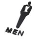 thumbnail image 5 of Letrero para puerta de baño, letrero para WC, letrero para baño, decoración para baño masculino y femenino, placa decorativa para baño. hombre l, 5 of 9