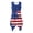 American Flag Design, variant on HELLHERO Womens Irregular Hem Sundress with Lion Graphic, Sleeveless Casual Midi Dress for Beach Vacation and Holiday Wear