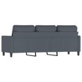 thumbnail image 3 of vidaXL 3-Seater Sofa Dark Grey 180 cm Velvet, 3 of 5