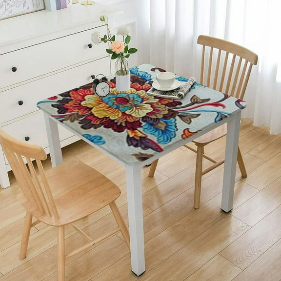 HAOXIT Rectangle Linen Table Cloth for Dinner Parties Table Cover 36*36