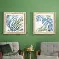 thumbnail image 2 of 29" x 29" Leaf Framed Wall Art with Brown Frame, by DecMode (2 Count), 2 of 9