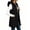 Black, variant on Hueook Long Puffer Vest for Women Winter Hooded Stand Collar Zip Up Quilted Padded Sleeveless Coat Warm Pocket Wine L