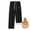 Black, variant on Men's Sherpa Lined Sweatpants Winter Warm Fleece Lined Sweatpants Fleece Jogger Pants with Pockets