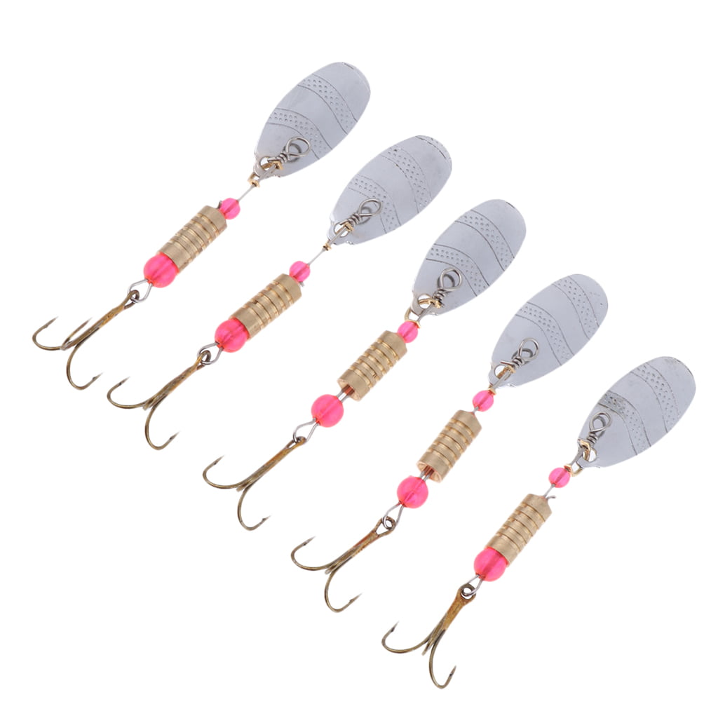 3 Pieces Fishing Sequins Lure Metal Hard Baits Spoon Lures Bass Crankbaits