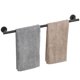 thumbnail image 1 of Toallero Negro Mate Toalleros De 24 Pulgadas Para Baño Montado En La Pared Espesar Sus304 Acero Inoxidable Soporte Para Toallas De Mano Resistente Organizador Accesorios De Baño Longitud Total 26.5 Pu, 1 of 5