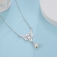 thumbnail image 2 of EUEAVAN Celtics Knot Pendant Necklace Pearl Crystal Rhinestone Chain Choker Necklaces, 2 of 7