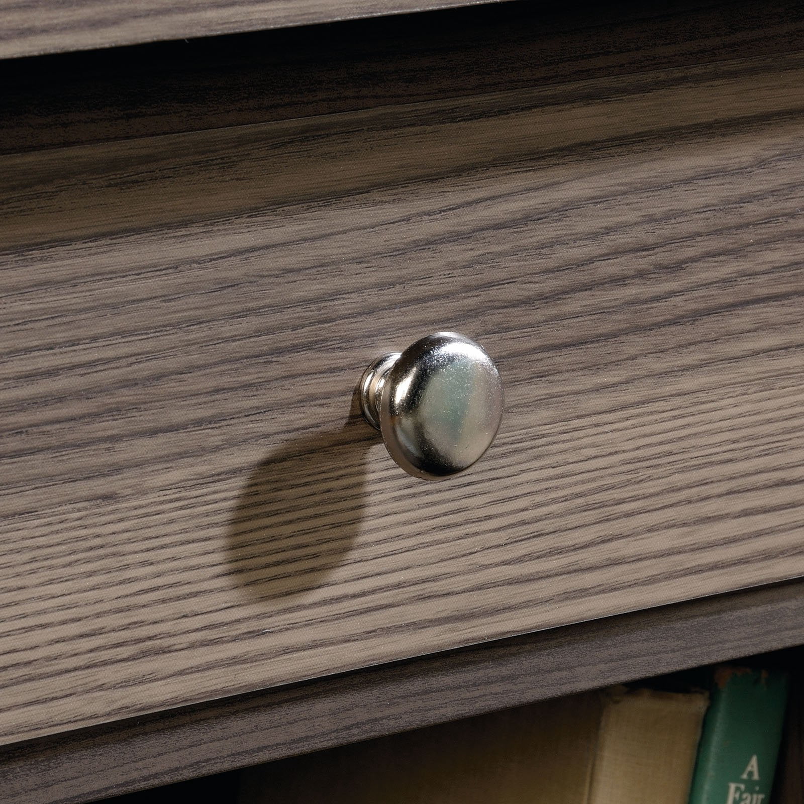 Sauder Shoal Creek Nightstand with Drawer & Storage Shelf, Diamond Ash Finish