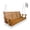 Teak Tone, variant on Innovaze 5FT Wooden Porch Swing, Heavy Duty 880 LBS Patio Hanging Swing Bench for Porch Patio Backyard Garden, Black