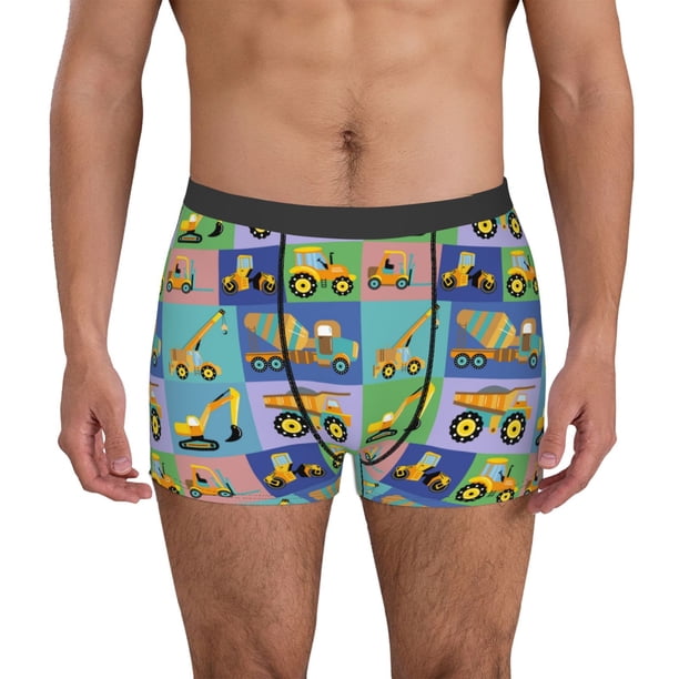 Fotbe Construction Machinery Calzoncillos Tipo Boxer con Bolsa de Soporte Total para Hombre, X-Temp Fresco, Transpirable y de Secado Rápido-X-Large