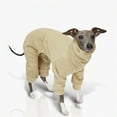 thumbnail image 5 of UOSIA Winter Warm Greyhound Onesie Clothes, Soft Fleece Turtleneck Full Body Whippet Dog Pajamas, 5 of 6