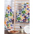 thumbnail image 2 of Retro Bohemia Floral Kitchen Dish Towels for Drying Dishes Set of 4, Blue Purple Flowers Boho Style Beige Waffle Weave Microfiber Hand Tea Bathroom Towels Quick Dry & Absorbent Towel 15.7x23.6, 2 of 7