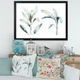 thumbnail image 3 of Designart 'Tropical Jungle Leaves On White' Bohemian & Eclectic Framed Art Print, 3 of 4
