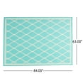 thumbnail image 7 of Luxor Outdoor/Indoor Area Rug, Teal and Ivory, 5'3" x 7', 7 of 7