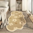 thumbnail image 3 of TIELUTT Area Rugs Rug Cloud Shaped Rug Soft Washable Irregular Rug with Backing for Easy Knitted Throw Blankets for Bed H Blanket Soft and Warm Blanket Donkey Throw Blanket Neutral Throw Blanket for, 3 of 4
