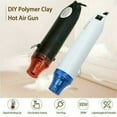 thumbnail image 2 of DEBGFS POINTERTECK Mini Heat Gun 300W Portable Handheld Heat Gun for Crafts Embossing  Shrink Wrapping  Drying Paint  Clay  Rubber Stamp Heat Tools  Dryer Craft Heat Tool for Cup Turner,white, 2 of 8