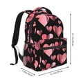 thumbnail image 2 of Fotbe Hearts Pattern Casual Backpack for School, Travel, and Outdoor Activities - Durable, Lightweight, and Comfortable, 2 of 5