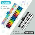 thumbnail image 3 of Costway 6 FT Floor Piano Mat Giant Piano Keyboard Dance Mat with 24 Keys for 3+ Years Old, 3 of 9