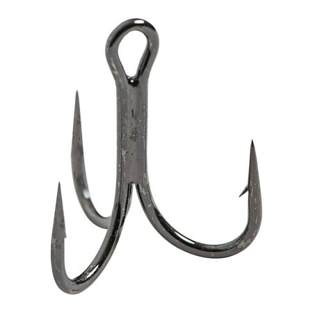 UPC: 0023534393455 | Mustad Ultra Point 3x Strong Treble Hook – Size: #2 (Black Nickel) 5pc