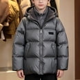 thumbnail image 6 of Xdegoge Boys Heavyweight Puffer Jacket Winter Warm Thick Coat with Hood Full Zip Windproof Padded Outerwear Thermal Snow Clothing for School Outdoor Skiing, 6 of 8