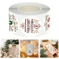 thumbnail image 3 of ABODELINE 500 Pcs Merry Christmas Stickers for Envelopes, Circle Adhesive Christmas Labels Holiday Stickers Round Xmas Tag Envelope Seal Decals for Christmas Greeting Card, Presents and Gifts, 3 of 6