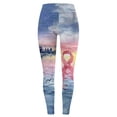 thumbnail image 4 of Uqiangy Pattern Pants Plus Size Yoga Pants Plus Size Leggings With Pockets Yoga Leggings Festive Running Tights​ Ballet Leggings Stocking Socks Blue S, 4 of 4