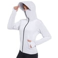 thumbnail image 3 of CAIXIA Sun Hoodie Women Plus Size Long Sleeve Zip Up Hooded Shirts Spf 50+ Uv Light Jackets for Women Quick Dry Outdoor Performance Jacket, 3 of 5