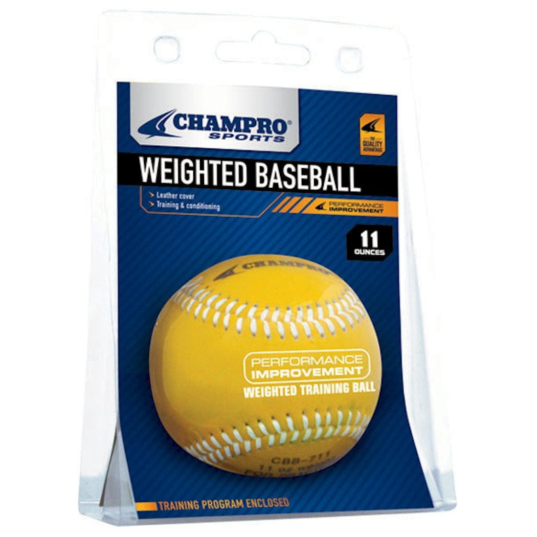 Champro Weighted Training Baseball, 11oz, Yellow 9.00in