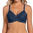 thumbnail image 2 of Bras for Women Baeitkot Women Solid Color Double Shoulder Straps Round-Up Lace Bra, 2 of 5