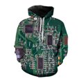 thumbnail image 2 of Sudadera con capucha con estampado 3D de chip electrónico creativo para hombre, ropa de calle informal de estilo Harajuku y hip hop, para primavera y otoño, 2 of 5