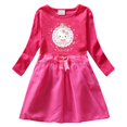 thumbnail image 5 of Ropa para niños de Hello Kitty, nuevo vestido de algodón de dibujos animados, falda de hilo de red con lazo a la moda de otoño para niñas, Falda plisada dulce para bebé, 5 of 5