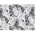 thumbnail image 2 of Zelouf Splash Print On Charmeuse  , Sewing, DIY, Crafts Fabric by the Yard, White/black, 3 Yard, 2 of 2