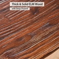 thumbnail image 3 of Kidol & Shellder Wooden Bar Stools Kitchen Counter Swivel Height Barstools Chair Set of 2, Walnut, 3 of 7
