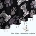 thumbnail image 6 of Paw Prints and Bones Shower Curtain 36"x72" ,Bathroom Decorative Shower Curtains Set with 12 Hooks,Modern Waterproof Washable Shower Curtain, 6 of 6