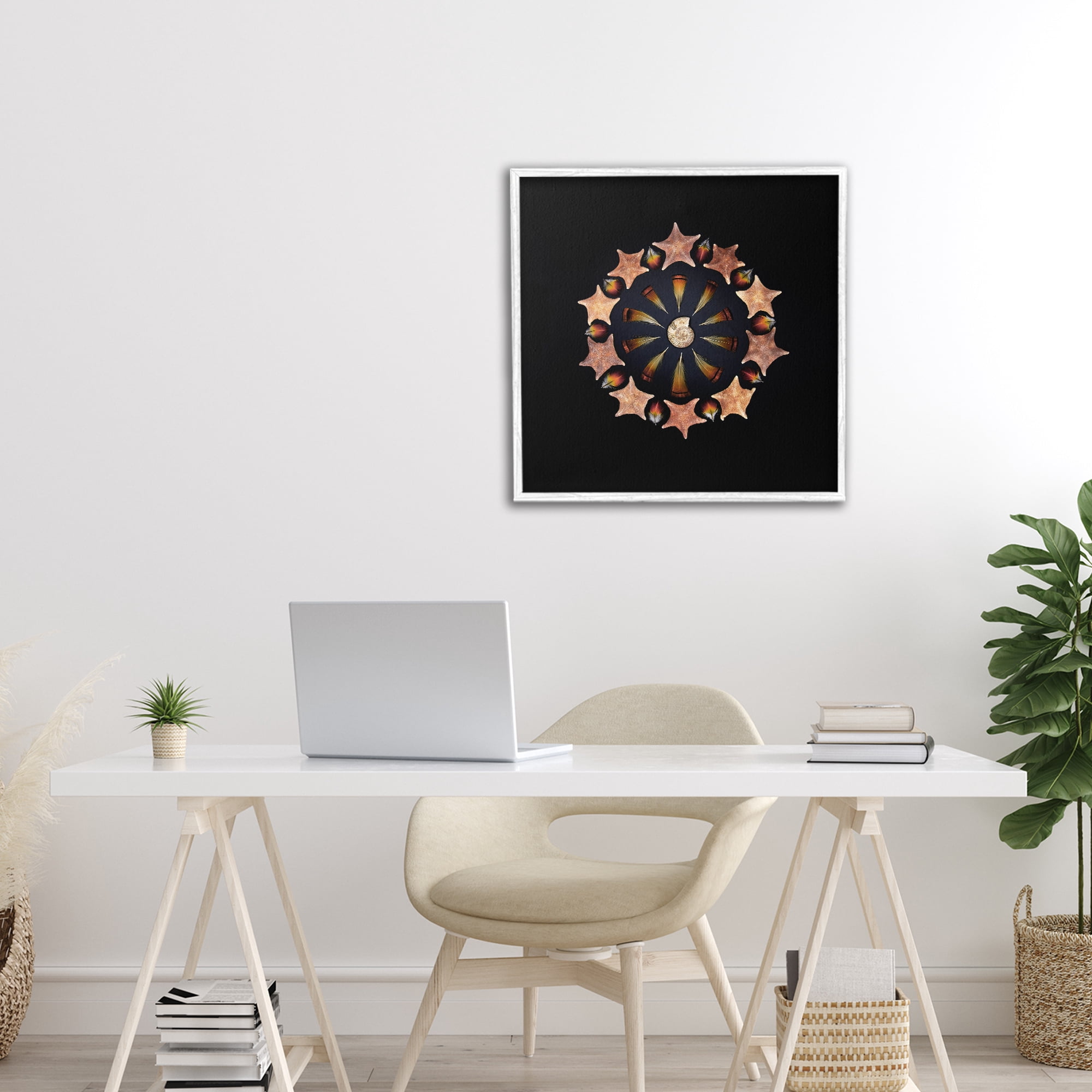 Stupell Industries Nautical Nature Arrangement White Framed Giclee Art, design by Beth Adoette