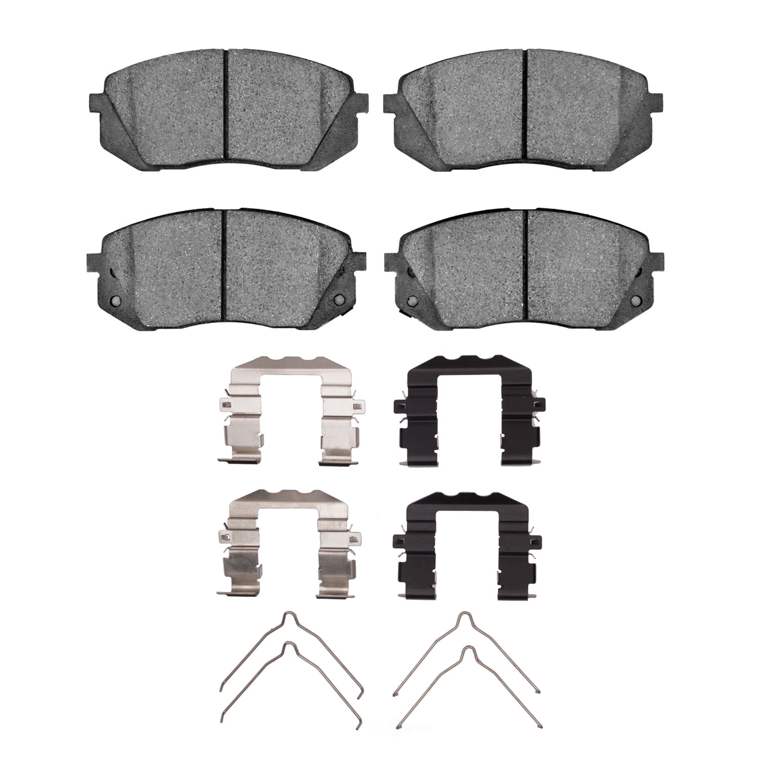 Dynamic Friction Company 1551-1855-02 DFC 5000 Advanced Brake Pads - Ceramic and Hardware Kit - OE