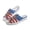 America 250 Patriotic Pattern, variant on Unisex Patriotic Mesh Slip On Clogs | Breathable Lightweight Summer Shoes for Indoor Outdoor
