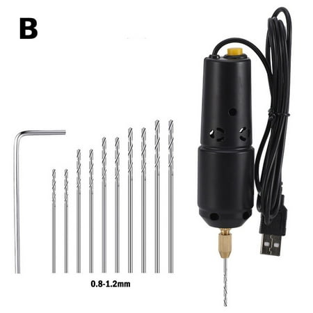 

Mini Electric Drill USB Cable Power 5V Drilling Wood Plastic Paper Board Jewelry
